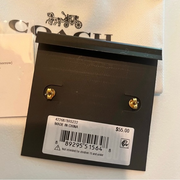 NWT Signature Tabby Mini Handbag Charm Stud Earrings - Picture 5 of 7